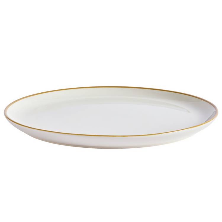Argos Home mustard rim dinner set 12 piece, imported from the UK