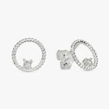 Argos Revere Sterling Silver Cubic Zirconia Circle Stud Earrings- Buy online at McGrocer