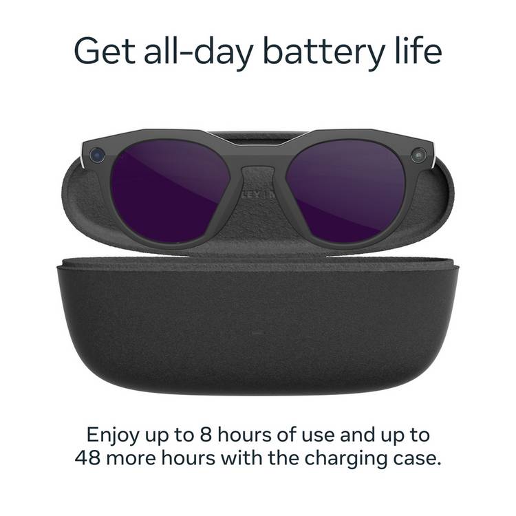 Oakley smart glasses black with Transitions Amethyst lenses - British product