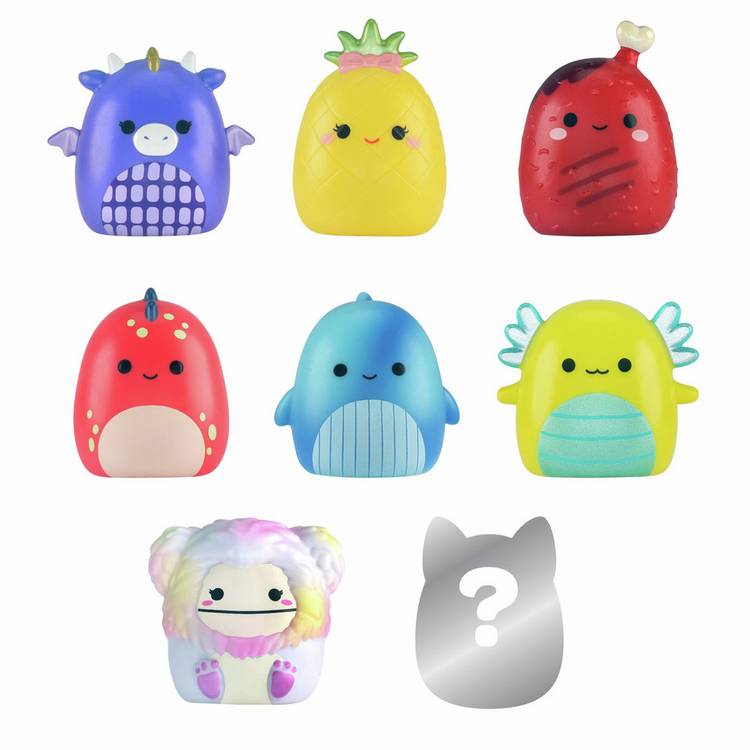 Squish-a-longs collectibles Style 3 Wave 5 pack of 8 (British brand)