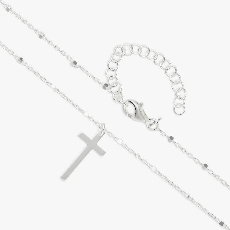 Revere sterling silver cross pendant necklace 46cm, UK version