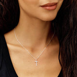 Revere sterling silver cross pendant necklace 46cm, UK version