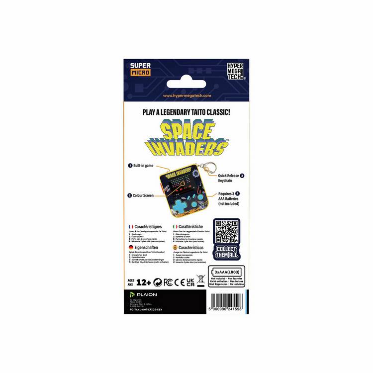 TAITO keychain gamer Space Invaders edition, imported from the UK