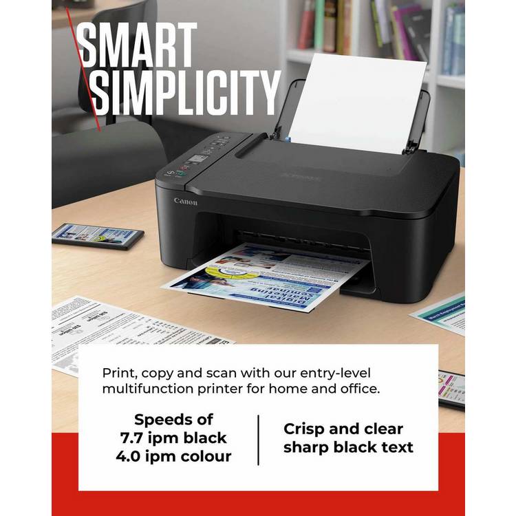 Canon PIXMA TS3750i wireless inkjet printer black, UK version