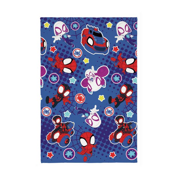 Disney Spidey fleece throw blue 150x100cm - British product