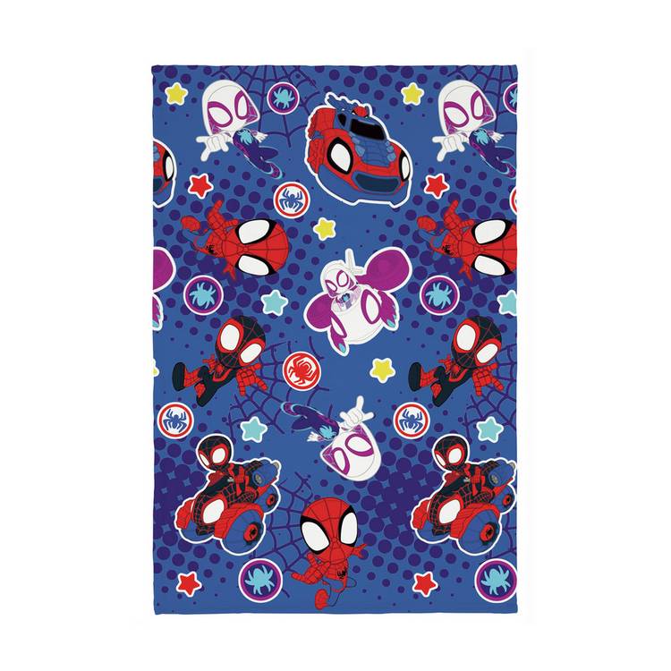 Disney Spidey fleece throw blue 150x100cm - British product