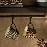 Argos Argos Home Animal Print Brown Fine China Mugs (Set of 2, 305ml)- Buy online at McGrocer