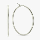 Revere polished hoop earrings 44mm, imported from the UK