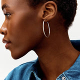 Revere polished hoop earrings 44mm, imported from the UK