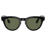 Ray-Ban smart glasses shiny black polarized green (British brand)