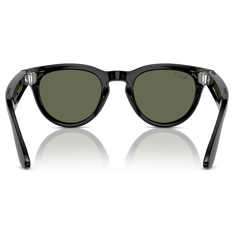 Ray-Ban smart glasses shiny black polarized green (British brand)