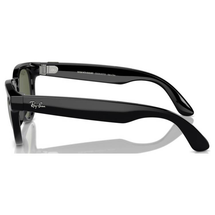 Ray-Ban smart glasses shiny black polarized green (British brand)