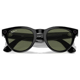 Ray-Ban smart glasses shiny black polarized green (British brand)