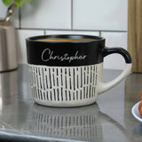 Personalised Ceramic Mug Black 450ml (British brand)