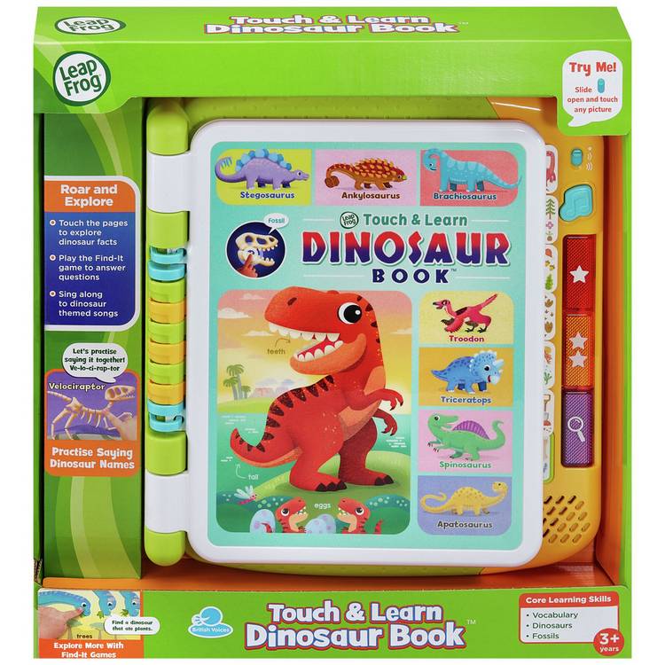 LeapFrog Touch & Learn Dinosaur Book interactive toy, UK version
