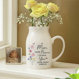 Argos Personalised Message Small White Ceramic Jug Vase- Buy online at McGrocer
