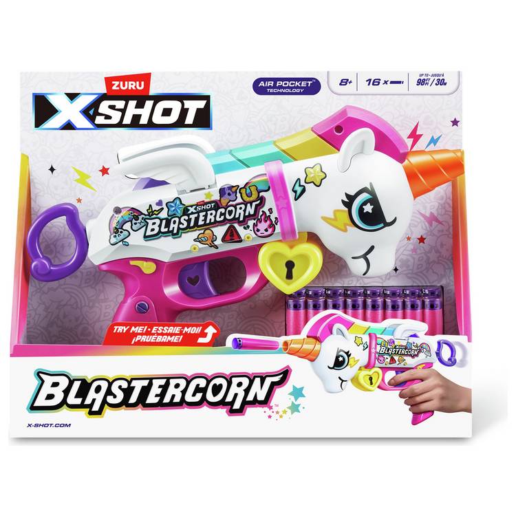 XSHOT unicorn foam dart blaster 16 darts - British product