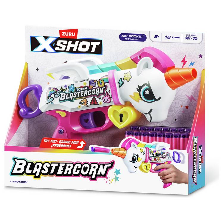XSHOT unicorn foam dart blaster 16 darts - British product