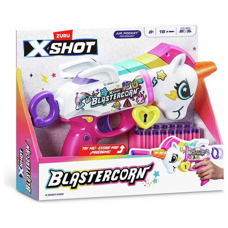 XSHOT unicorn foam dart blaster 16 darts - British product
