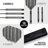 Harrows Supergrip 21g 90% tungsten darts set (British brand)