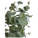 Habitat artificial eucalyptus plant in matte black pot 48cm, imported from the UK