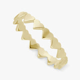 Argos Revere Gold Plated Sterling Silver Heart Band Ring - Small- Buy online at McGrocer