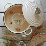 Argos Habitat 3.3 Litre Cast Iron Casserole Dish - Cream- Buy online at McGrocer