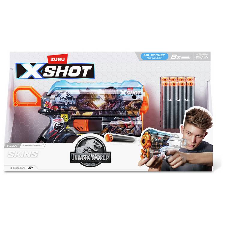 XSHOT Jurassic World Flux foam dart blaster - British product