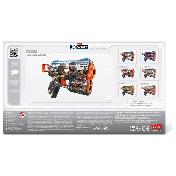 XSHOT Jurassic World Flux foam dart blaster - British product