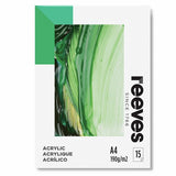 Reeves Acrylic A4 paper pad with canvas texture, UK version