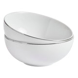 Argos Home porcelain dinner set silver rim 12 piece, UK version