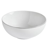 Argos Home porcelain dinner set silver rim 12 piece, UK version