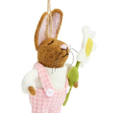 Argos Home handcrafted felt rabbit ornament 15cm - British product