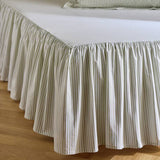 Argos Habitat Oxford Printed Stripe Green Valance Sheet - Single- Buy online at McGrocer