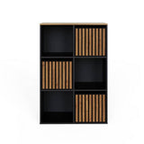 GFW Kube 6 cube storage unit Black & Walnut - British product