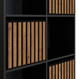GFW Kube 6 cube storage unit Black & Walnut - British product