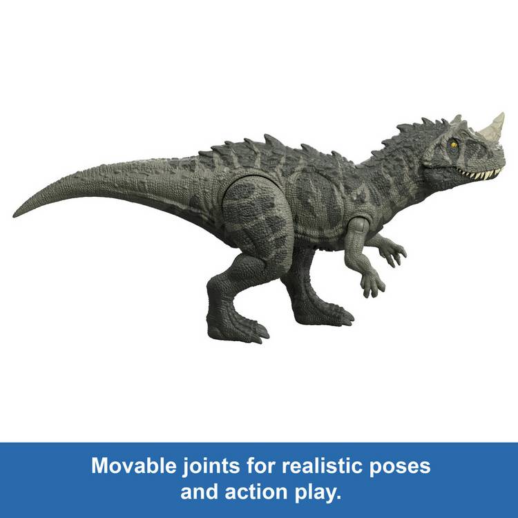 Jurassic World Wild Roar Ceratosaurus dinosaur action figure, UK version