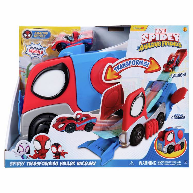 Spidey transforming hauler raceway 9-inch trackset (British brand)