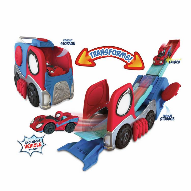 Spidey transforming hauler raceway 9-inch trackset (British brand)