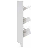 GFW narrow 3 tier shoe storage cabinet white (British brand)