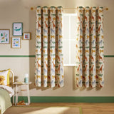Argos Habitat Kids Safari Print Blackout Eyelet Curtains - Cream - 168x137cm- Buy online at McGrocer