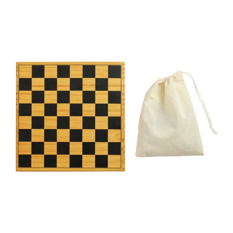 Professor Puzzle wooden chess game with storage bag, UK version