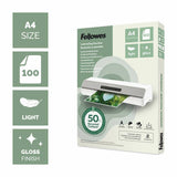 Fellowes A4 gloss laminating pouches 100 pack - British product