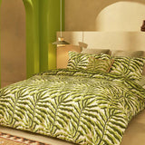 Habitat leaf printed green bedding set single - British product