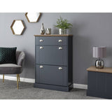 Argos GFW Kendal 2 Tier Shoe Storage Cabinet - Blue- Buy online at McGrocer