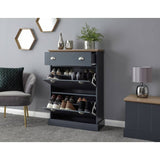 GFW Shoe Storage Cabinet Blue 2-tier (British brand)