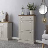 Argos GFW Kendal 2 Tier Shoe Storage Cabinet - Grey- Buy online at McGrocer