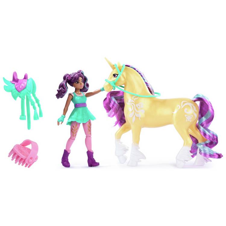 Unicorn Academy Ava and Leaf small doll set (British brand)
