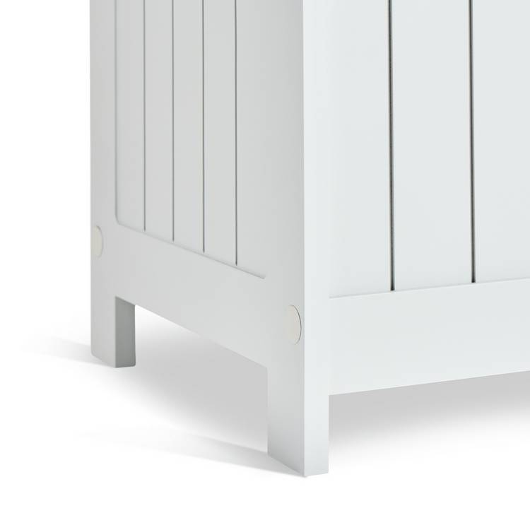 Argos Home monks bench style linen bin 100L grey, imported from the UK
