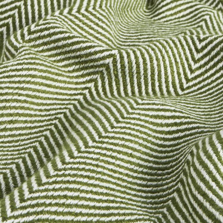 Habitat herringbone throw moss green 125x150cm, imported from the UK